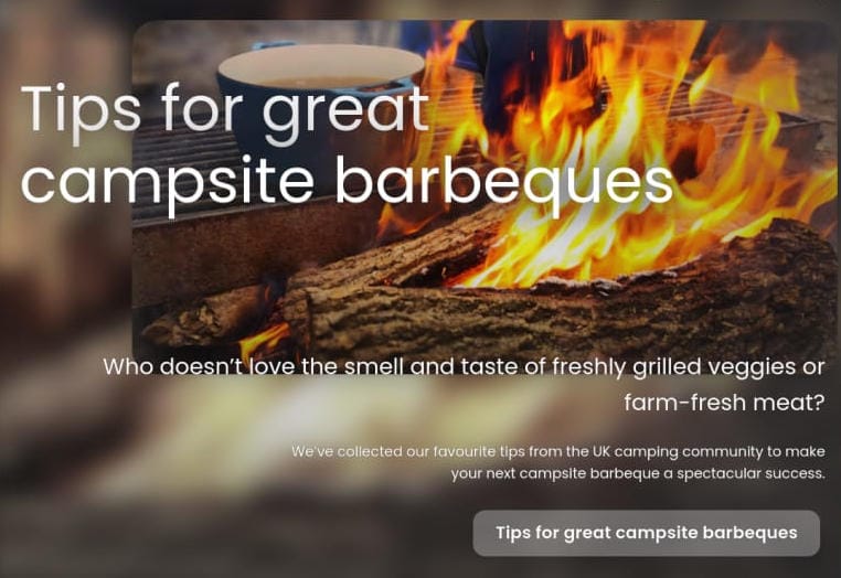 WordPress directory website for UK campsite listings.